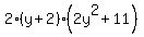2%28y%2B2%29%282y%5E2%2B11%29