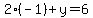 2%2A%28-1%29%2By=6