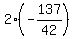 2%2A%28-137%2F42%29