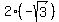 2%2A%28-sqrt%283%29%29