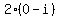 2%2A%280+-+i%29
