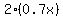 2%2A%280.7x%29