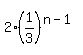 2%2A%281%2F3%29%5E%28n-1%29