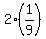 2%2A%281%2F9%29