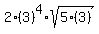 2%2A%283%29%5E4%2Asqrt%285%283%29%29