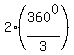 2%2A%28360%5E0%2F3%29