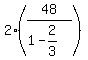 2%2A%2848%2F%281-2%2F3%29%29