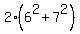 2%2A%286%5E2+%2B+7%5E2%29
