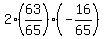 2%2A%2863%2F65%29%2A%28-16%2F65%29