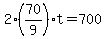 2%2A%2870%2F9%29t=700