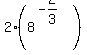 2%2A%288%5E%28-2%2F3%29%29