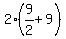 2%2A%289%2F2%2B9%29