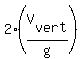 2%2A%28V%5Bvert%5D%2Fg%29