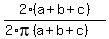 2%2A%28a%2Bb%2Bc%29%2F%282%2Api%28a%2Bb%2Bc%29%29