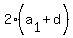 2%2A%28a%5B1%5D+%2B+d%29