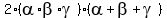 2%2A%28alpha%2Abeta%2Agamma%29%2A%28alpha%2Bbeta%2Bgamma%29