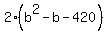 2%2A%28b%5E2+-b+-420%29