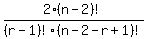 2%2A%28n-2%29%21%2F%28r-1%29%21%28n-2-r%2B1%29%21