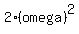 2%2A%28omega%29%5E2