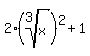2%2A%28root%283%2Cx%29%29%5E2%2B1
