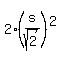 2%2A%28s%2Fsqrt%282%29%29%5E2