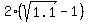 2%2A%28sqrt%281.1%29-1%29