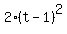 2%2A%28t-1%29%5E2
