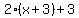 2%2A%28x%2B3%29%2B3