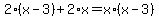 2%2A%28x-3%29+%2B+2%2Ax+=+x%2A%28x-3%29