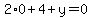2%2A0%2B4%2By=0