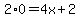 2%2A0=+4x+%2B+2