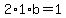 2%2A1%2Ab=1