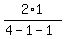 2%2A1%2F%284-1-1%29