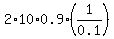2%2A10%2A0.9%2A%281%2F0.1%29