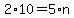 2%2A10=5%2An
