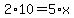 2%2A10+=+5%2Ax