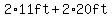 2%2A11ft+%2B+2%2A20ft