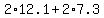 2%2A12.1%2B2%2A7.3
