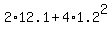 2%2A12.1%2B4%2A1.2%5E2