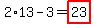 2%2A13-3=highlight%2823%29