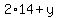 2%2A14%2By