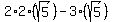 2%2A2%28sqrt%285%29%29+-+3%28sqrt%285%29%29
