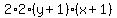 2%2A2%28y%2B1%29%28x%2B1%29