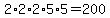 2%2A2%2A2%2A5%2A5=200