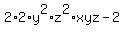 2%2A2%2Ay%5E2%2Az%5E2%2Axyz-2