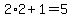 2%2A2%2B1+=+5