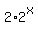2%2A2%5Ex