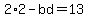 2%2A2-bd=13