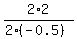 \"2%2A2.0%2F%282%2A%28-0.5%29%29\"