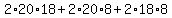 2%2A20%2A18%2B2%2A20%2A8%2B2%2A18%2A8